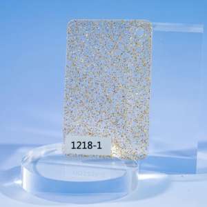 Poudre scintillante étoilée semi-transparente, feuille décorative en acrylique blanc gelée, découpe laser, origine américaine - Product Image 3