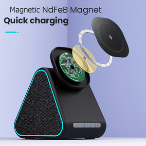 Haut-parleur de bureau Bluetooth 5.0 avec <span class=keywords><strong>chargeur</strong></span>, sorties multi-puissance, charge par <span class=keywords><strong>induction</strong></span> stable, équipement audio domestique - Product Image 4