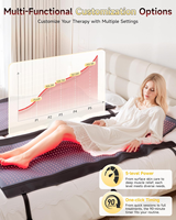 Tapis de luminothérapie rouge RedThera pour tout le corps, utilisation à domicile, couverture de luminothérapie infrarouge rouge LED pour tout le corps