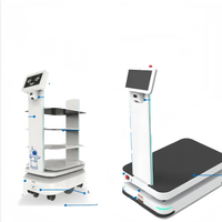 Robot de livraison intelligent OEM Yimeng avec logo personnalisé, robot d'entrepôt AMR AGV automatique 200 kg, navigation laser SLAM, autonomie 12h