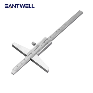 Calibrador de Profundidad Integral de Acero al Carbono 0-150/200/300mm, Herramienta de Medición de Alta Precisión - Product Image 4