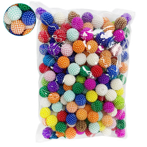 Bubblegum Colorful <b>Beads</b> Mixed <b>Colors</b> in Bulk 200pcs Per Bag 10/12/15mm Slice <b>Beads</b> Acrylic <b>Beads</b> for Jewelry Necklace - Product Image 3