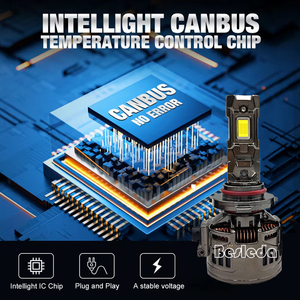 Blanc 6000k CSP Puce LED Phare De Voiture H4 Phare H1 LED <span class=keywords><strong>Moto</strong></span> Phare Ampoule Salut/Lo Faisceau 9003 Ampoule 50000 Lumens 1:1 Conception - Product Image 4
