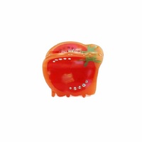 MIO Nouveau Mignon Fruit Acétate Pince À Cheveux Rouge Orange Tomate Forme Griffe Clip À La Main Pinces À Cheveux Femmes Cheveux Accessoires