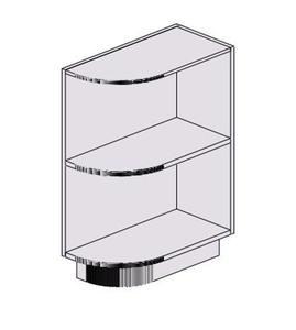 Mensola da parete Sunique 33x15x85 cm, scaffale portaoggetti in plastica a tre livelli, design minimalista per l'organizzazione del soggiorno - Product Image 1