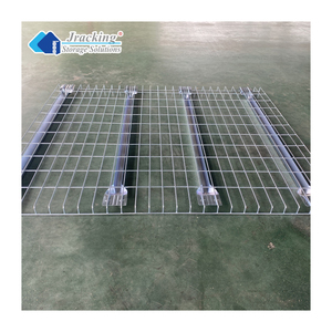 Estanterías Apilables para Almacén Jracking, Resistentes, de Acero Galvanizado, con Plataforma de Malla Metálica para Racks de Palets - Product Image 3