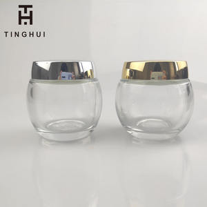 Custom 1.7 2 4 5 8 11 Oz Body Scrub Bal Vorm Cosmetische Container Huidverzorging Lege Gezichtscrème Glazen Potten met Ronde Deksels - Product Image 3