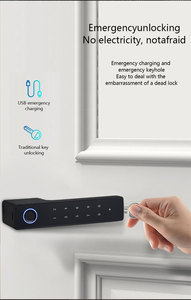 Tuya Smart Door <b>Lock</b> With Password <b>Keypad</b> Wi-Fi App Control For Steel Door Black ABS Plastic - Product Image 4