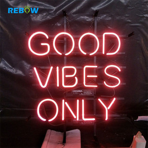 Rebow Hot Selling <strong>Good</strong> <strong>Vibes</strong> <strong>Only</strong> Custom Led Letter <strong>Neon</strong> <strong>Sign</strong> - Product Image 5