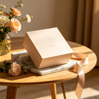 Dossiers en carton ondulé écologiques et recyclables avec logo personnalisé, doublure en éponge et fermeture magnétique pour l'emballage de chaussures et de vêtements