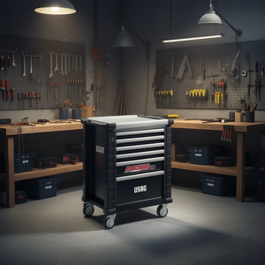 Armoire à outils Usag Racing 519 à 6 tiroirs, chariot de rangement roulant pour atelier - Product Image 3