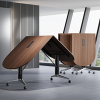Table de conférence moderne extensible en bois massif pour la maison, le bureau, l'hôpital, le salon, la salle à manger, avec pieds réglables, design écologique