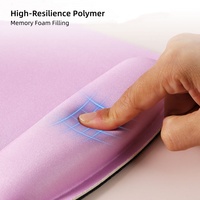 Tapis de souris ergonomique personnalisé en mousse à mémoire de forme, base en caoutchouc antidérapante, résistant à l'eau, avec support pour le poignet et ensemble de clavier