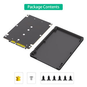 Kandang SATA M.2 SSD untuk 2.5 SATA, konverter SSD SATA kunci B & M ke kartu SATA 2.5 3.0 inci dengan casing plastik 7mm - Product Image 6