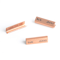 Attache de portefeuille métallique découpée au laser, écologique, accessoire de couture, pour bretelles de sweat-shirt, ceintures de pantalon, boucles et clips de finition