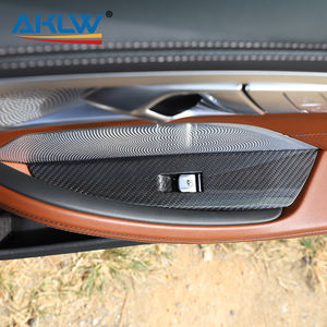 Аксессуары для интерьера из натурального углеродного волокна для BMW 8 серии G14 G15 2019-2022, крышка для оконной панели, 2-дверная версия - Product Image 6