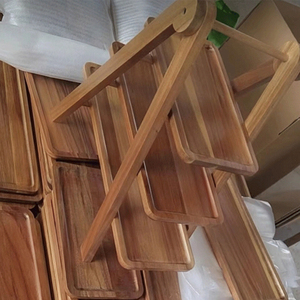 Scala in legno a 3 livelli che serve il piatto della stazione supporto per torta di frutta e Dessert ripiano per decorare il vassoio della fattoria per il ristorante - Product Image 5