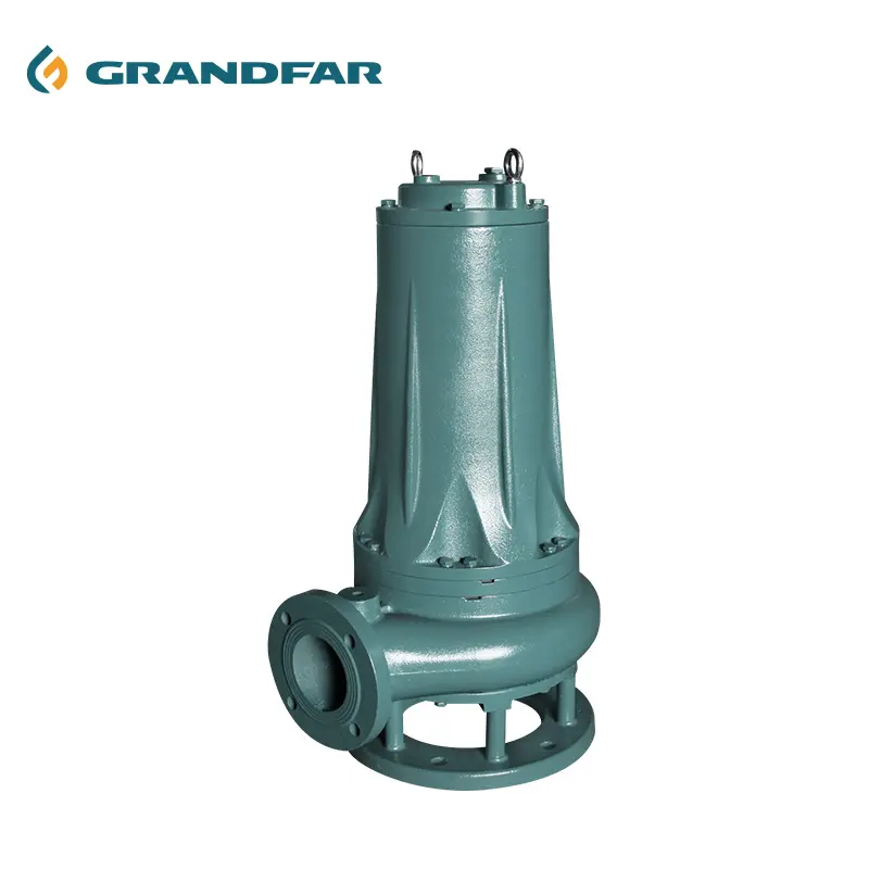 GRANDFAR WQK 380V/50Hz Heavy Duty Sump Pump Centrifugal Drain industrial Submersible Pressure Sewage Pump For Deep Well