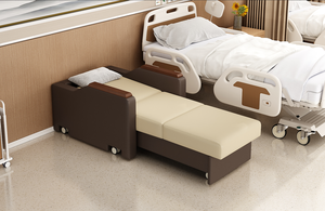 Sofá Cama Individual Convertible Moderno, Plegable, Portátil, Lavable, con Tapicería Suave, para Uso Hospitalario, para Pacientes y Familiares - Product Image 3