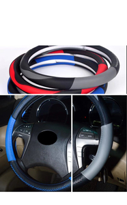 Couverture de <span class=keywords><strong>volant</strong></span> de voiture en cuir véritable personnalisée d'approvisionnement d'usine pour <span class=keywords><strong>Toyota</strong></span> <span class=keywords><strong>Rav4</strong></span> Highlander Camry Corolla Prado bon prix - Product Image 6