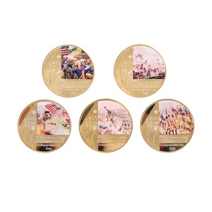 Monedas de Colección de Aleación de Zinc Chapadas en Oro del Día de la Independencia del 4 de Julio Estadounidense al por Mayor - Product Image 3
