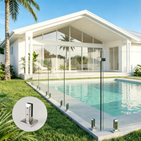 Spigot en acier inoxydable pour clôture de piscine, garde-corps en verre sans cadre pour balcon et escalier