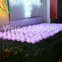 Les lumières programmables de fleur du pixel DC12V de RVB ont mené des lumières de rose pour la décoration extérieure de paysage
