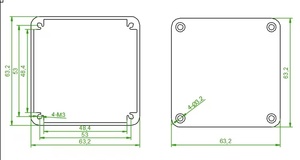 Caixa de Junção Externa Personalizada em Alumínio 6063 com Proteção IP54 e Cor Personalizada para Projetos Eletrônicos - Product Image 3