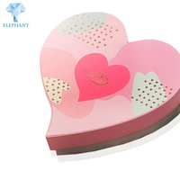 Luxe chocolade doos met hartvormig ontwerp, aangepaste logo, voor bruiloft, liefde, Valentijnsdag