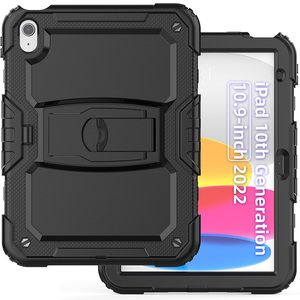 Coque en silicone solide avec béquille et ceinture d'épaule <span class=keywords><strong>pour</strong></span> iPad 10e génération 10.9 pouces 2022 - Product Image 1