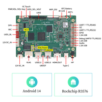 Placa de Desarrollo Rockchip M76 RK3576 con Android 14, Placa Base Rockchip SBC de 8GB, MIPI, RS485, Industrial Integrada para Fábrica Inteligente