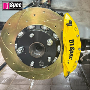 Rotor Ranurado Amarillo de 302mm de Ajuste Preciso para Ruedas OEM de Fábrica, Compatible con Kit de Frenos de 4 Pistones Honda - Product Image 1