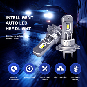 Mini không dây 25W 4000lm Led 360 độ tự động đèn pha H7 6000K 12V CANBUS 1:1 Cắm và chơi xe đèn pha bóng đèn - Product Image 2