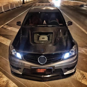 Capot en fibre de carbone véritable de style verre transparent pour <span class=keywords><strong>Mercedes</strong></span> Benz <span class=keywords><strong>Classe</strong></span> <span class=keywords><strong>C</strong></span> W205 C43 C63 Version limousine Pièces de carrosserie pour voitures C205 - Product Image 5