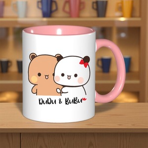 Tasse en céramique de luxe Creative <span class=keywords><strong>Dudu</strong></span> Bubu pour couple avec isolation thermique, grande capacité, pour café et eau - Product Image 2