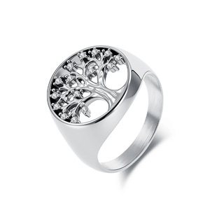 Instagram-worthy Nordic Tree of Life <b>ring</b> for women, Celtic traditional culture, artistic temperament, <b>titanium</b> steel jewelry. - Product Image 5