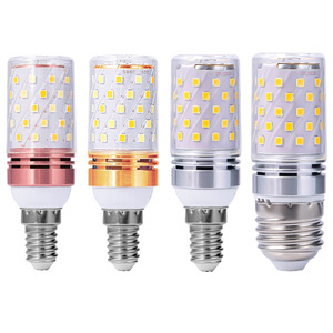 Led <b>Bulb</b> Corn Light E14 12W 16W Intelligent Tri Color Dimming High Brightness Candle <b>Bulb</b> Ac Power Supply - Product Image 2