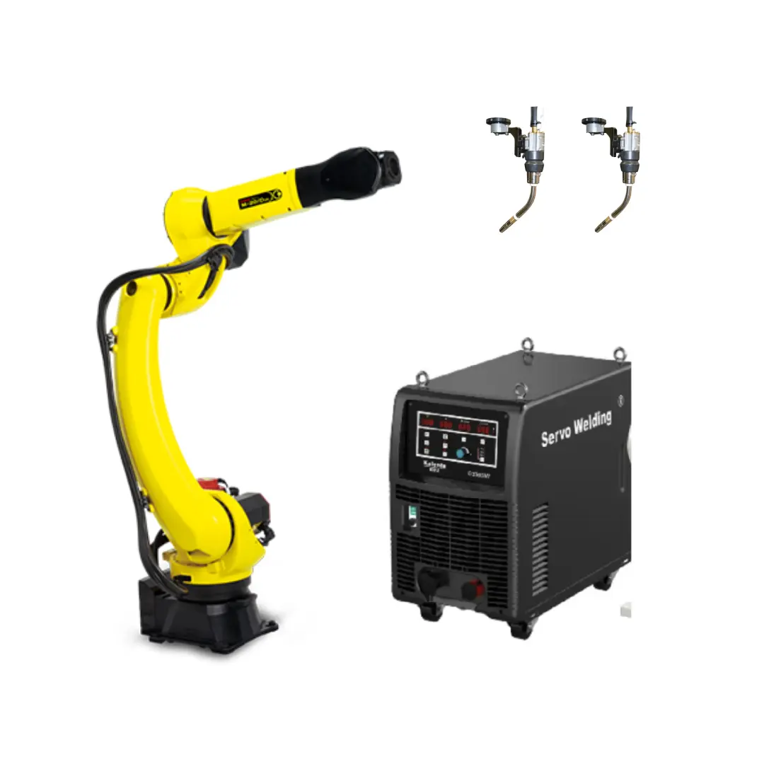 6-Achsen-Nutzlast 25kg Reichweite 1831mm FANUC-M-20iD roboterarm mit MIG MAG-Schweißer als Schweiß roboter