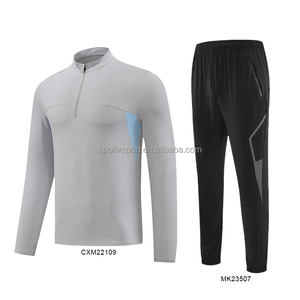 स्टॉक तंग अनुकूलन योग्य ट्रैकसूट आउटडोर चलने वाले पुरुषों के ट्रैकसूट प्रशिक्षण पुरुषों के लिए जॉगिंग ट्रैकसूट पहनते हैं - Product Image 6