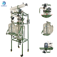 Nouveau Réacteur en Verre Enveloppé Yangmai 100L, Cuve de Réaction en Borosilicate à Double Paroi, Conception Automatique à Moteur pour Réactions Chimiques