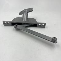 Ouvre-fenêtre moderne à double battant en alliage d'aluminium avec installation facile