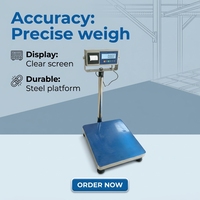 Balance de plateforme en acier inoxydable étanche, personnalisable OEM, modèle TCS, écran LCD, capacité 150 kg