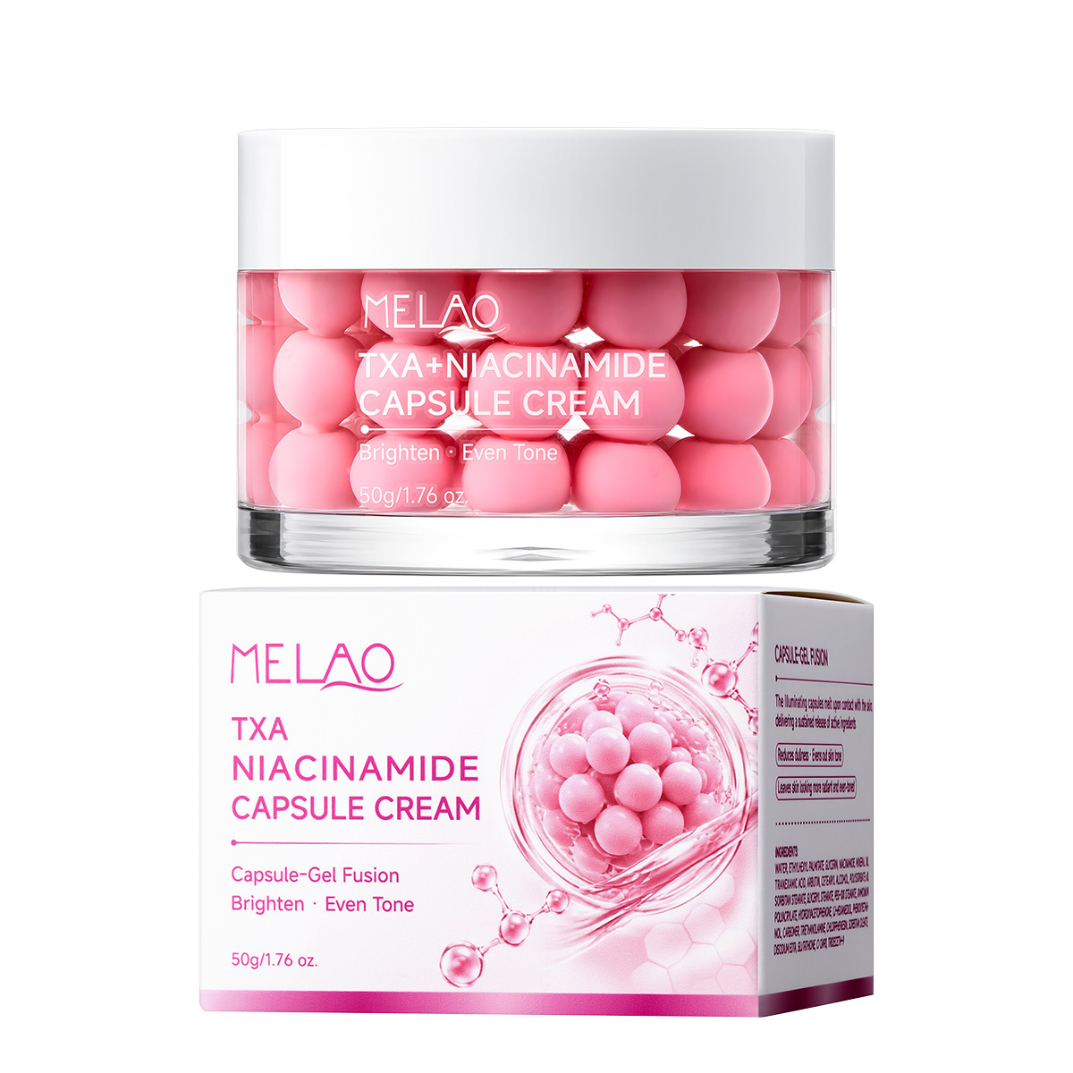 Crème en capsules de collagène rose PDRN