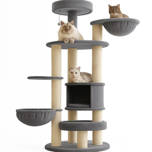 YOUME 165cm ekstra büyük kedi ağacı Modern kedi kulesi hamak kınamak tırmalama sütunu Maine Coon büyük kapalı kediler için - Product Image 2