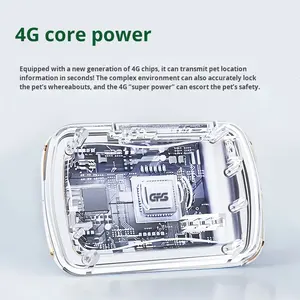 Collar Inteligente con IA para Mascotas, Rastreador GPS 4G Antipérdida, Rastreo en Tiempo Real, Alarma SOS y de Valla Virtual, Impermeable IP68, Visualización de Ubicación en Google/Baidu/Amap - Product Image 4