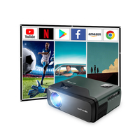 Projecteur vidéo intelligent pour cinéma maison OEM 1200 ANSI Lumens, 1080p natif, prise en charge 4K, Full HD, 9000 Lumens