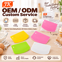 Grattoir à pâte en plastique PP Jinke, outil de découpe pour pâtisserie, crème, décoration de gâteaux, bol multifonctionnel, qualité alimentaire, antiadhésif
