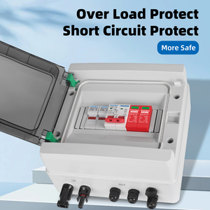 Năng lượng mặt trời quang điện PV DC Combiner Box Surge chống sét 1 đầu vào 1 ra DC 600V cầu chì MCB SPD HA hộp chống thấm nước IP65 - Product Image 6