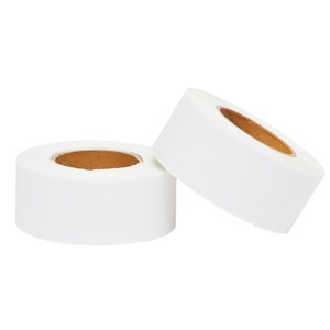 Rouleaux thermiques adhésifs vierges personnalisés 50x25mm, autocollants pratiques pour codes-barres, pour marquage industriel - Product Image 1