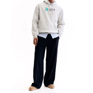 Venta al por mayor de fábrica: Sudadera con capucha de invierno para hombre, diseño personalizado, estampado digital, forro polar ligero, de secado rápido, para exteriores, estilo urbano. - Product Image 3